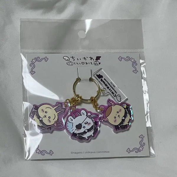 [BUNJANG] Chiikawa Angel Devil Charm Keychain / 치이카와 텐시 아쿠마 키링 챰
