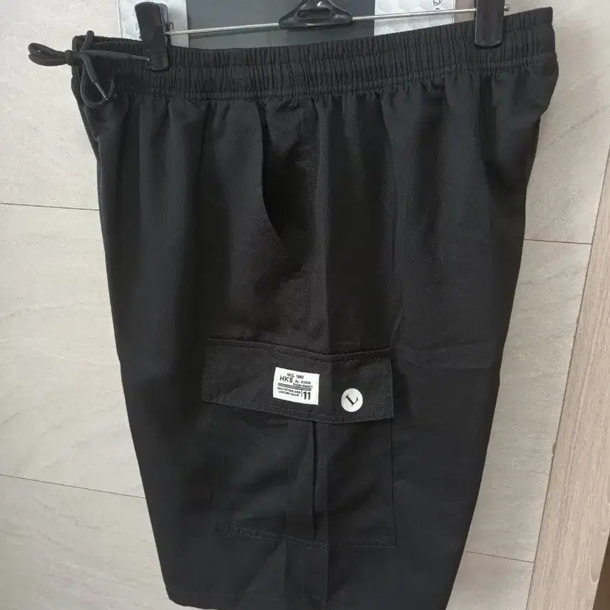 [BUNJANG] Black Cargo Shorts L (New) / 블랙 카고 반바지 L 새상품