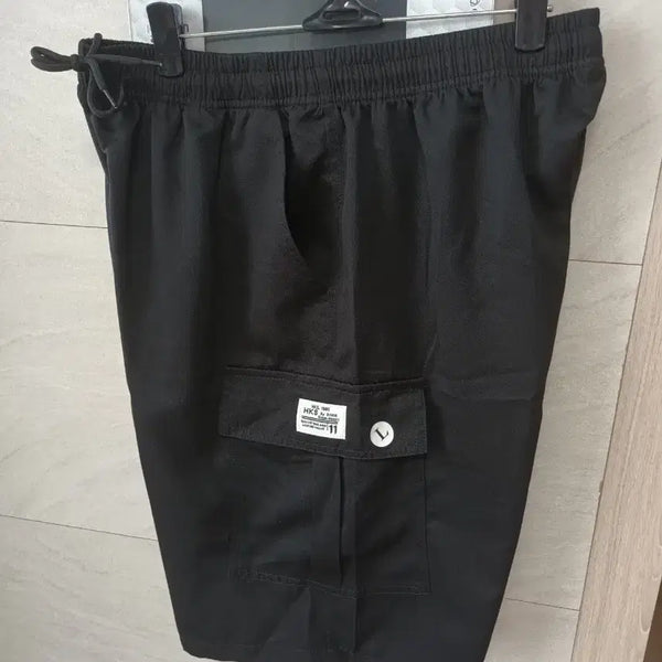 [BUNJANG] Black Cargo Shorts L (New) / 블랙 카고 반바지 L 새상품