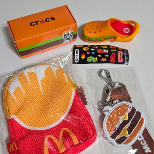 [BUNJANG] McDonald's x Crocs Keychain Pouch Bundle Set / 맥도날드 크록스 키링 파우치 키링 일괄