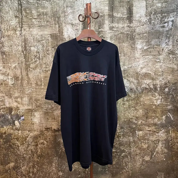 [BUNJANG] 00s Harley-Davidson Short-Sleeve T-Shirt Black XL Vintage / 00s 할리데이비슨 반팔 티셔츠 미국 빈티지