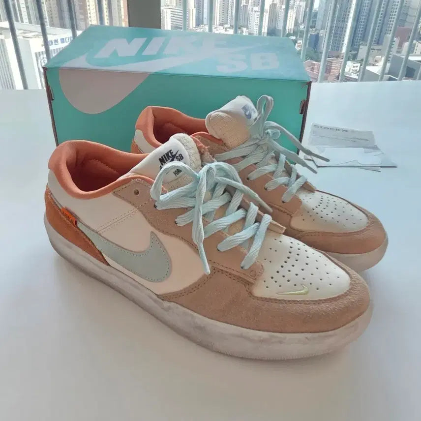 [BUNJANG] Nike SB Force 58 Skate Shoes (Beige/White/Mint) - 270mm / 나이키 SB 포스 58 270사이즈