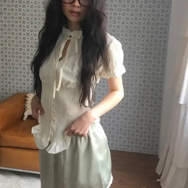 [BUNJANG] MIMUSEC Blouse / [정가73.370]쇼핑몰미뮤즈씨 블라우스