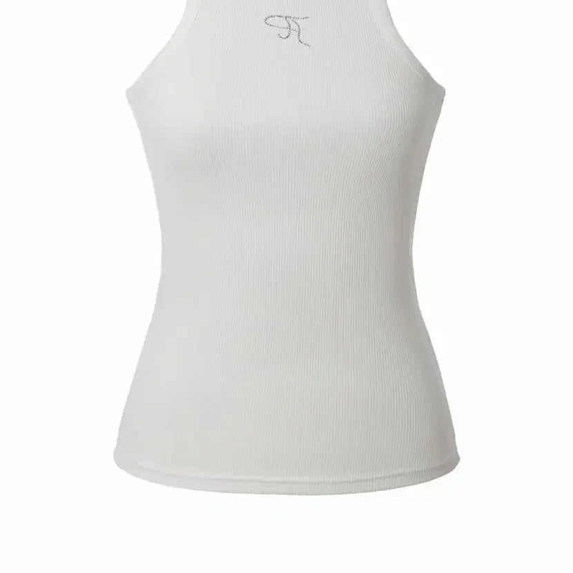 [BUNJANG] 3Times Jewel Tank Top White S / 쓰리타임즈 쥬얼 탱크탑 화이트 s