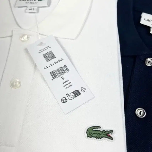 [BUNJANG] Lacoste Cotton Collar Short Sleeve T-Shirt / 라코스테 카라 반팔티