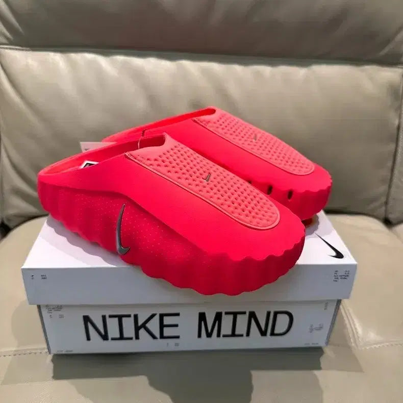 [BUNJANG] Nike Mind 001 Special Closed Toe Slippers - Men's Red / 나이키 마인드 001 아니오 스페셜 기능 클로즈드 토 슬리퍼 남성 레드