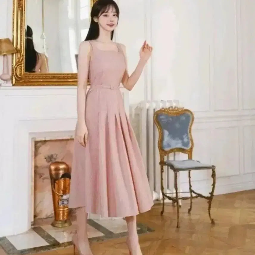 [BUNJANG] Milkcocoa Pink Bouquet Dress / 밀크코코아 핑크 부케 원피스 새상품