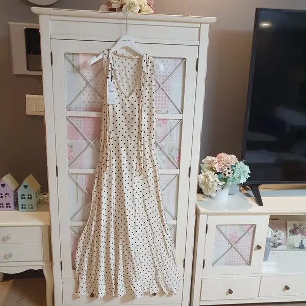 [BUNJANG] Zara Long Dress Polka Dot Pattern Size 55 / 자라 롱원피스/55  새상품