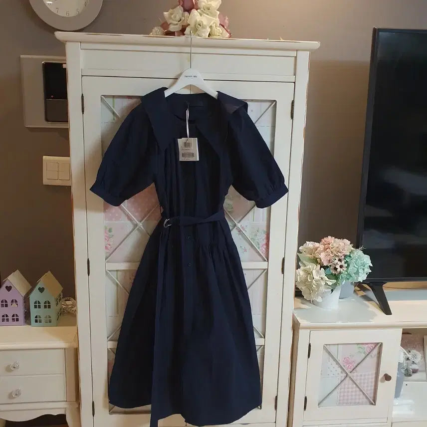 [BUNJANG] Ojoak Long Dress Navy Size 55-66 / 오조크 롱원피스/55-66 새상품