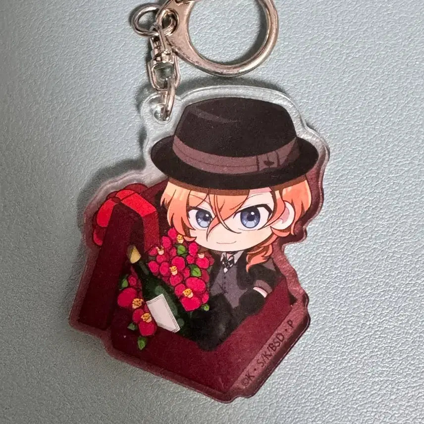 [BUNJANG] Bungo Stray Dogs Chuuya SD Keyring / 문스독 문호스투레이독스 츄야 SD 키링
