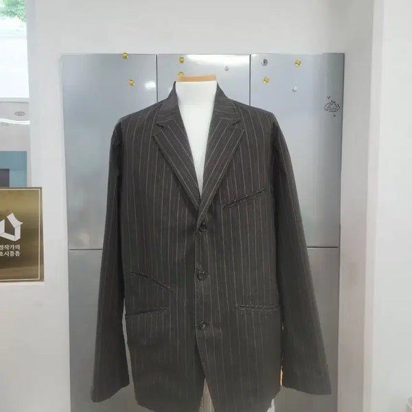 [BUNJANG] Eastlog Pinstripe Suit Brown / 이스트로그 수트