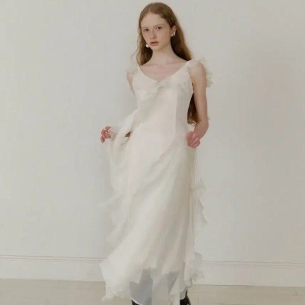 [BUNJANG] Cinciden Romantic Long Dress Medium / 신스덴 로맨티크 롱원피스 미듐 M