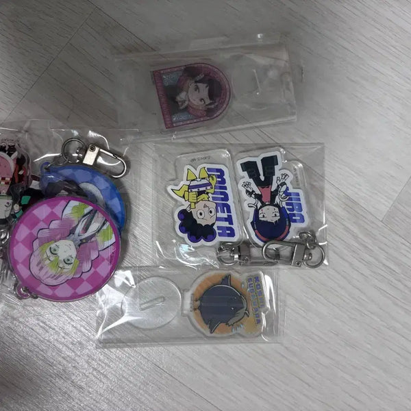 [BUNJANG] Demon Slayer & My Hero Academia Acrylic Stand & Keychain Merchandise Bundle Set / [귀멸의칼날,나의 히어로 아카데미아] 키링굿즈,아크릴 스탠드 굿즈