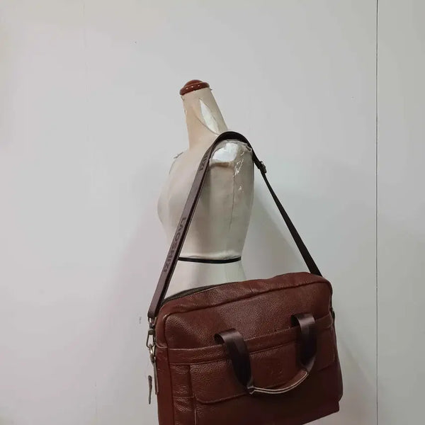 [BUNJANG] Briefcase Casual Men's Leather Crossbody Bag / V-156/캐주얼 남성용 가죽 크로스백