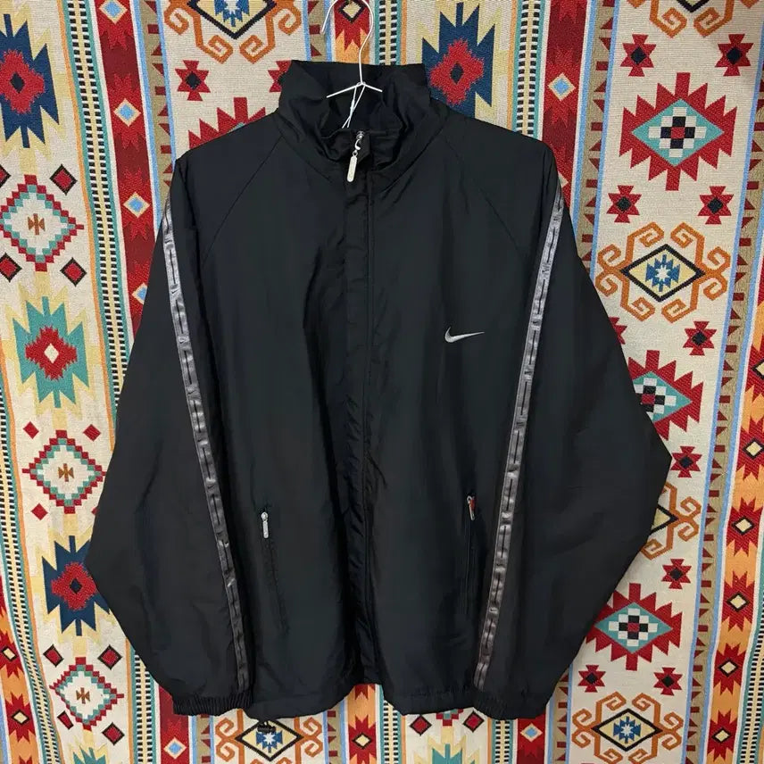 [BUNJANG] Nike 90s Old School Swoosh Sideline Windbreaker Jacket XL/105 / 나이키 90s 올드스쿨 스우시 사이드라인 바람막이 자켓 XL/105