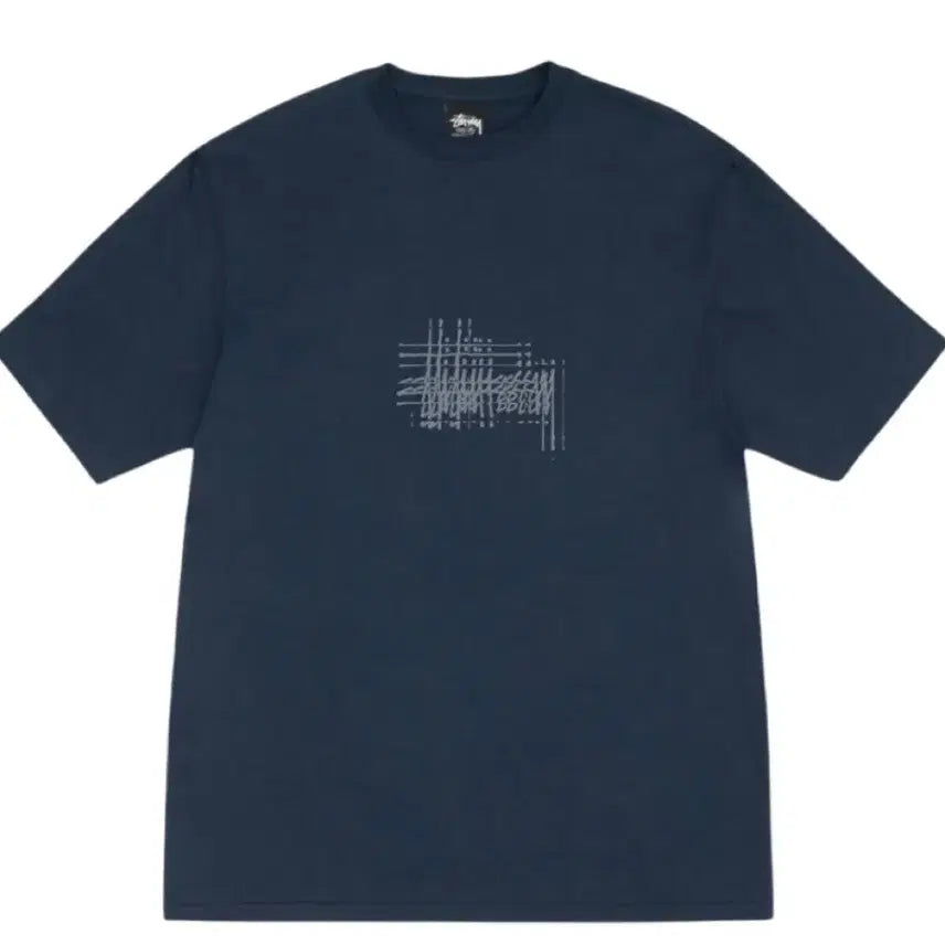 [BUNJANG] Stussy Reflected T-Shirt Navy L / 스투시 리프랙티드 티셔츠 네이비 L