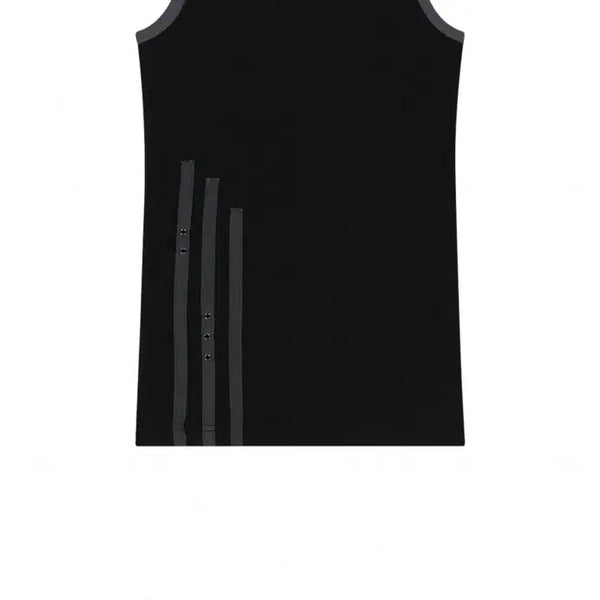 [BUNJANG] Aakam 3-Lined Eyelet Sleeveless Top Black Size 1 / aakam 아캄 3-Lined Eyelet Sleeveless 블랙 사이즈1