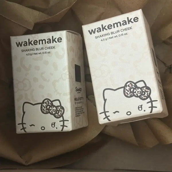 [BUNJANG] WAKEMAKE Hello Kitty Shaking Blur Cheek Bundle Set (Nudy Mellow & Cream Ginger) / (일괄) 웨이크메이크 헬로키티 쉐이킹 블러 치크 10호&11호 (일괄)