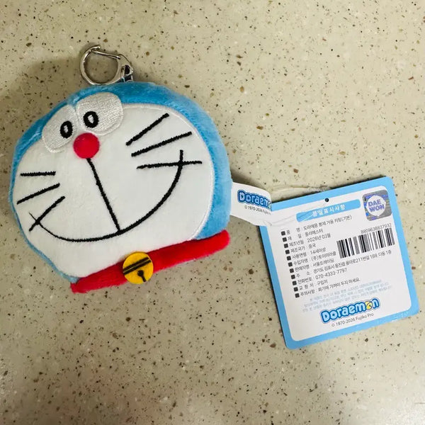 [BUNJANG] Doraemon Plush Mirror Keychain / 도라에몽 봉제 거울 키링, 도라에몽 키링, 도라에몽 거울