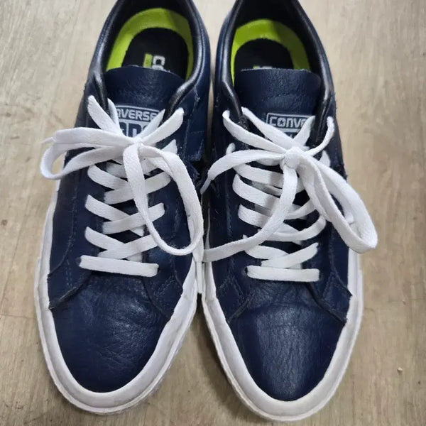 [BUNJANG] Converse One Star Navy Leather Sneakers / 컨버스 원스타 네이비 가죽 스니커즈