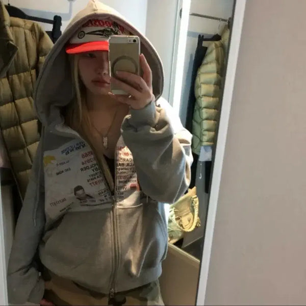 [BUNJANG] Non Coleman Mansion Hoodie Zip-up / 논콜맨션 후드집업