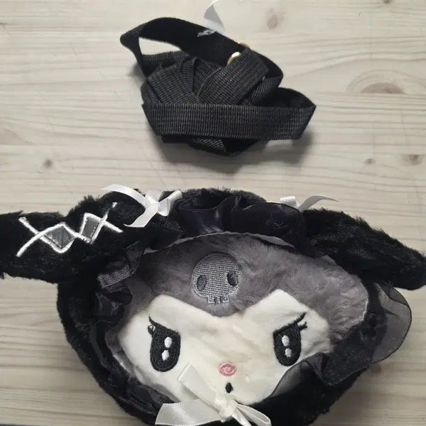 [BUNJANG] Sanrio Kuromi Face Plush Pouch / (급해서싸게)<새상품>산리오 쿠로미 얼굴모양 봉제 인형 파우치