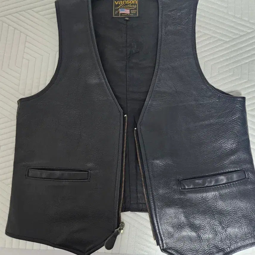 [BUNJANG] Vanson Leather Vest / 벤슨 레더 베스트