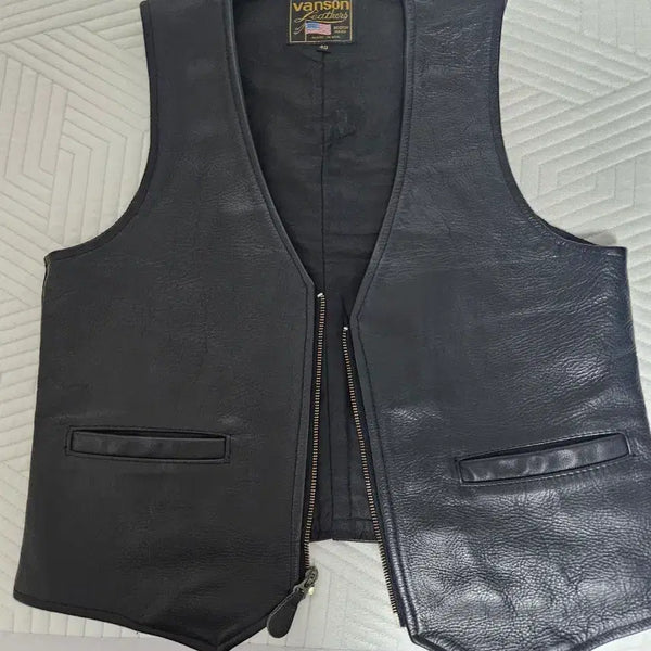 [BUNJANG] Vanson Leather Vest / 벤슨 레더 베스트