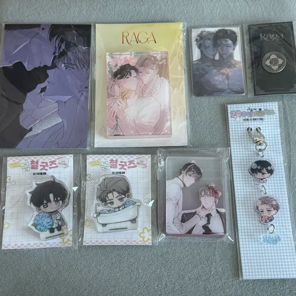 [BUNJANG] Laghou Siryu Glass Acrylic Keychain, Corotto, Postcard, Photocard Set / 패션 라가 신루 유리 아크릴 블럭 키링 코롯토 엽서 포카 판매 양도 합니다