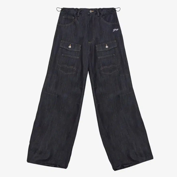 [BUNJANG] Magnesium Carbonate x Songi Songi Front Big Pocket Denim Pants / 탄산마그네슘X송이송이 프론트 빅포켓 데님팬츠