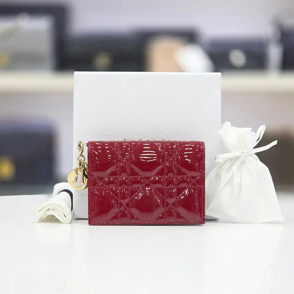 [BUNJANG] Dior Patent Cannage Bifold Wallet / 디올 페이던트 까나쥬 반지갑 25년 S0011OVRB