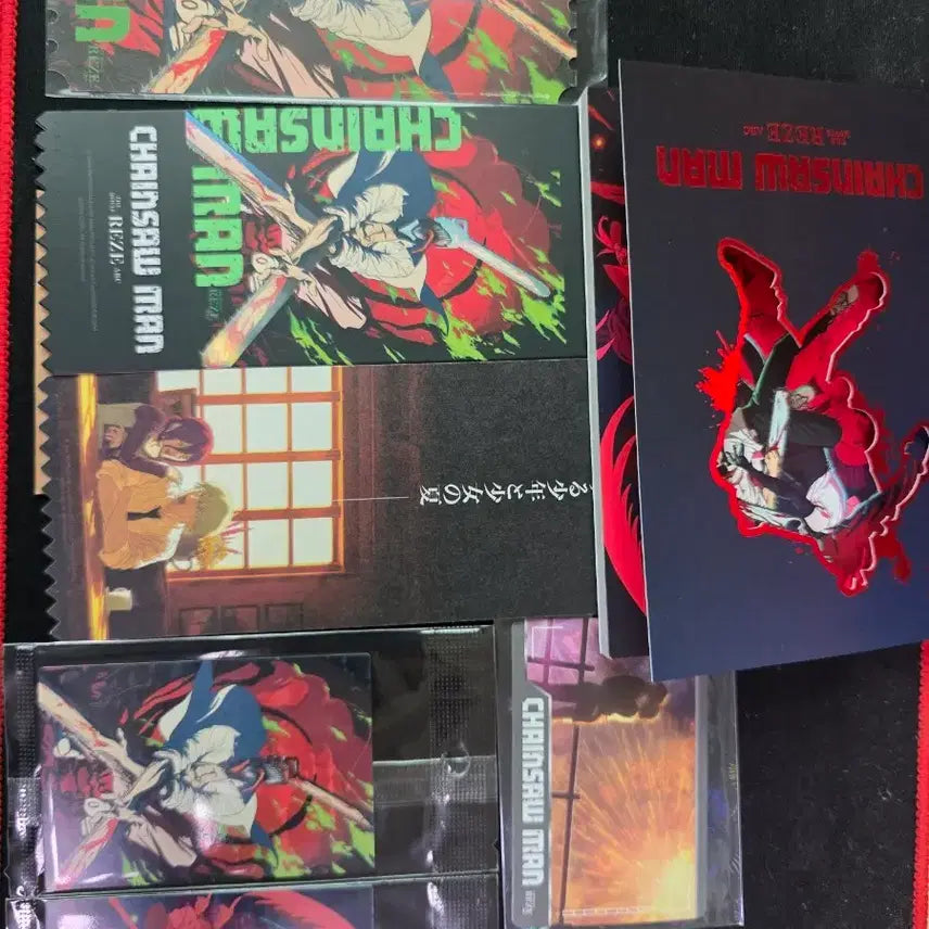 [BUNJANG] Chainsaw Man Official Theater Ticket (OT) & Totally Postcard Book Bundle Set / 체인소맨 오티,오티티 엽서북 등 굿즈 일괄판매