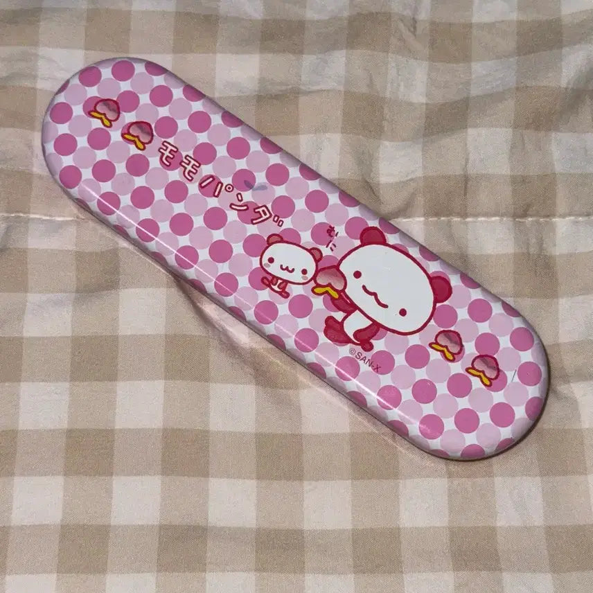 [BUNJANG] San-X Momo Panda Vintage Pencil Case / 산엑스 모모판다 고전 필통