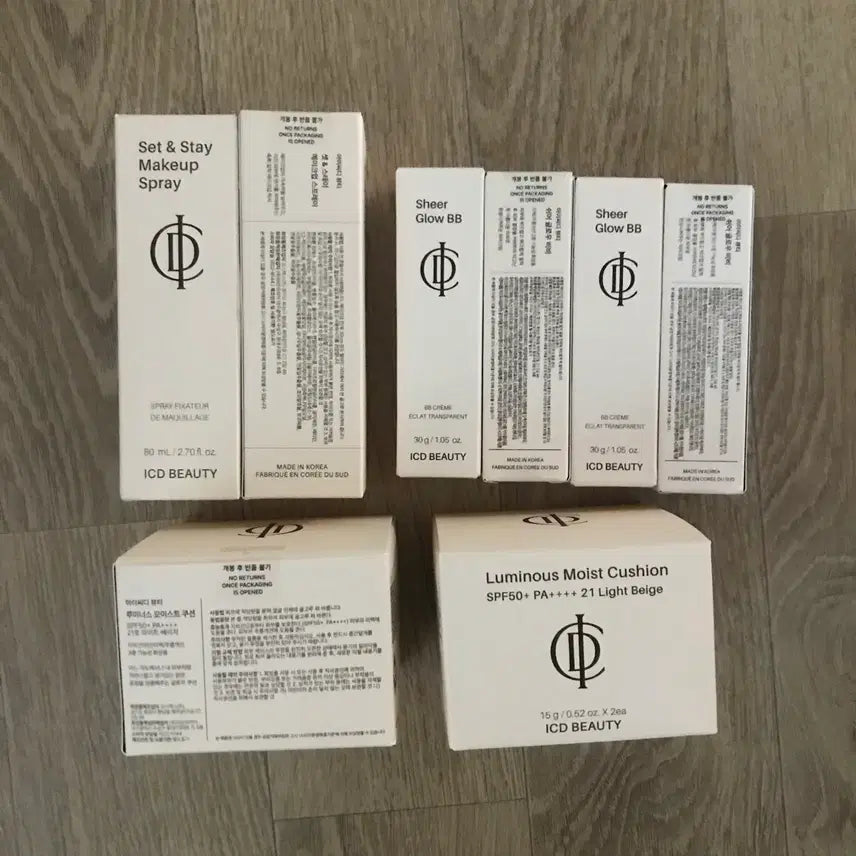 [BUNJANG] Incellderm Luminous Cushion (21) & BB Cream & Makeup Fixer Set / 새) 신제품 인셀덤 화장품 비비크림 루미너스 쿠션 21호 메이크업 픽서