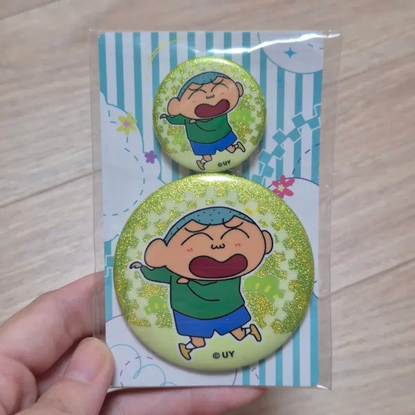 [BUNJANG] Crayon Shin-chan Kazama Photocard 2-Set / 짱구는못말려 뱃지 2개 세트_훈이2