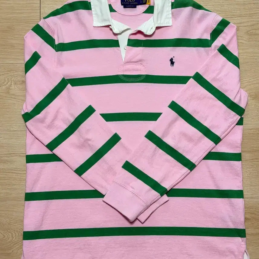 [BUNJANG] Polo Ralph Lauren Striped Rugby T-Shirt (L) / 폴로 랄프로렌 스트라이프 럭비티셔츠(L사이즈)