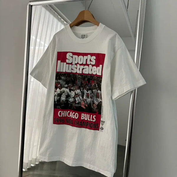 [BUNJANG] 1996 NBA Champions Chicago Bulls Silver Mountain Sportswear Michael Jordan T-Shirt / 1996년 NBA 챔피언 시카고 불스 실버마운틴 스포츠웨어 조던