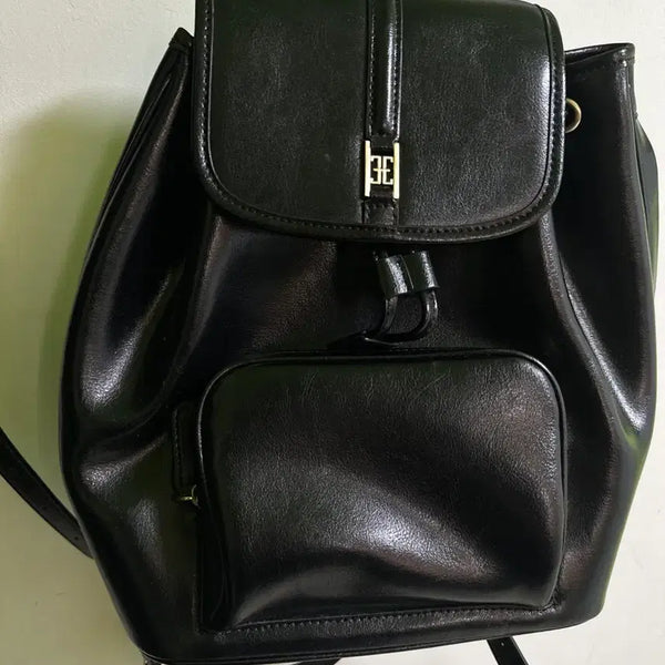 [BUNJANG] Polnua Classic Logo Poch Backpack Black / 새상품급 폴뉴아 클래식 로고 포체 백팩 블랙
