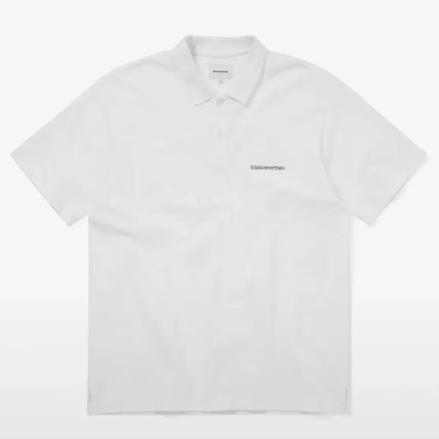[BUNJANG] thisisneverthat T Logo Jersey Polo T-Shirt White / 디스이즈네버댓 디네댓 T로고 저지 폴로 카라 반팔 화이트
