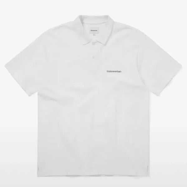 [BUNJANG] thisisneverthat T Logo Jersey Polo T-Shirt White / 디스이즈네버댓 디네댓 T로고 저지 폴로 카라 반팔 화이트