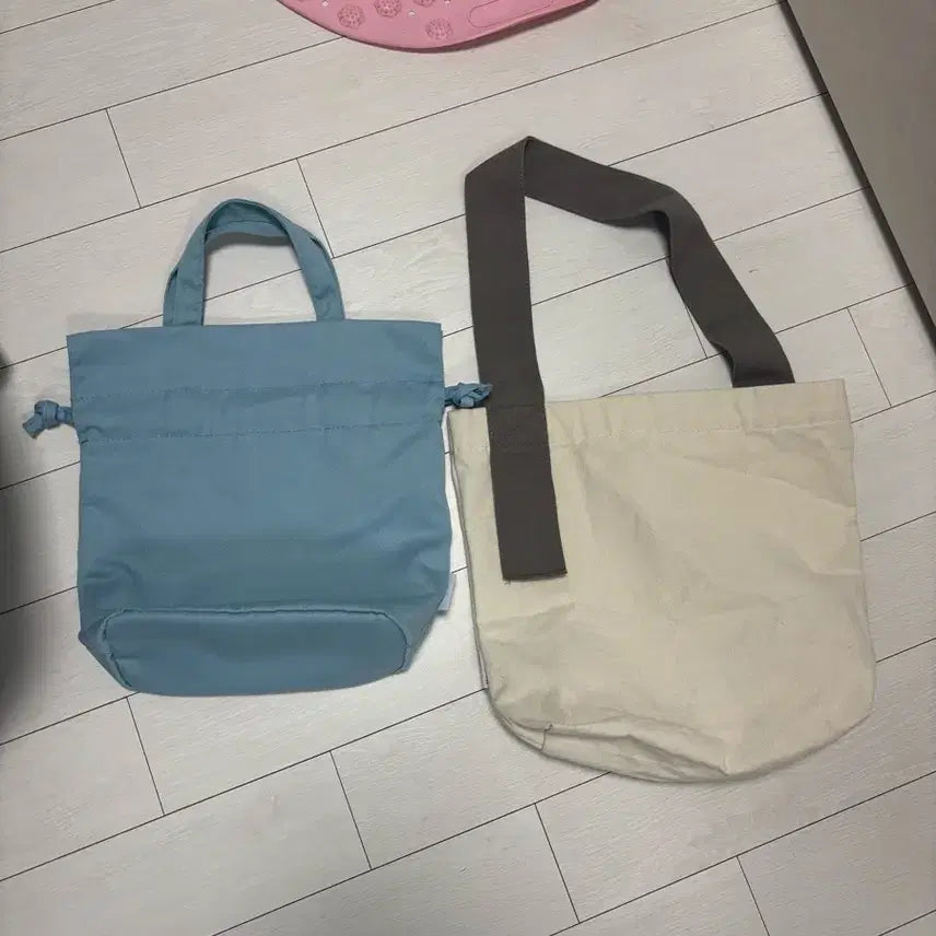 [BUNJANG] Canvas Tote Bag Bundle Set / 에코백 가방 2개 일괄