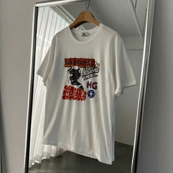 [BUNJANG] Hysteric Glamour Lonestar National Printing T-Shirt / Hysteric Glamour 히스테릭 글래머 론스타 내셔널 프린팅 T