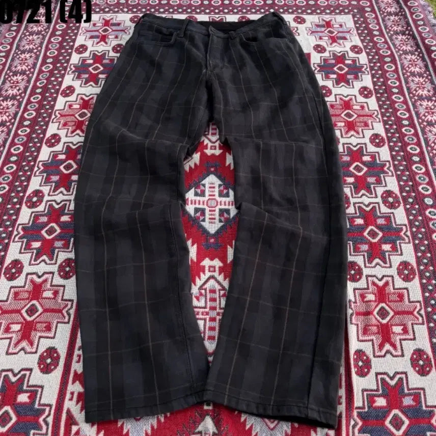 [BUNJANG] Checkered Pattern Slacks / 체크 패턴 바지