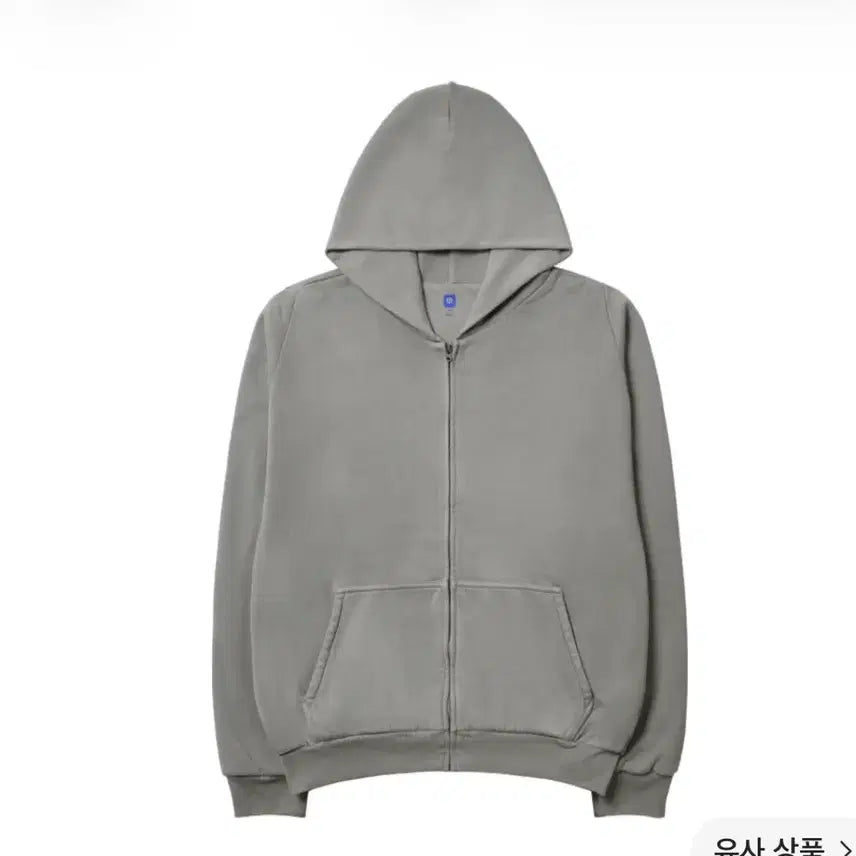 [BUNJANG] YZY Zip-Up Hoodie Gray / 이지 YZY 집업 후드 그레이