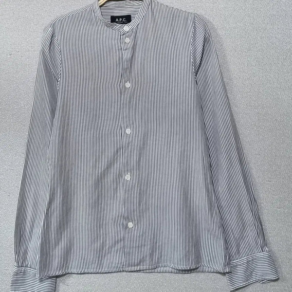 [BUNJANG] A.P.C. Cotton Striped Shirt / 34) APC 아페쎄 코튼100% 세로 스트라이프 셔츠