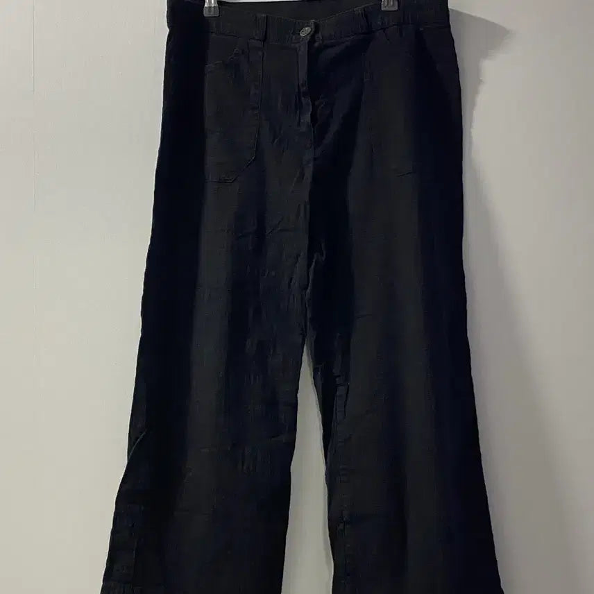 [BUNJANG] Wide Straight Black Pants XL / 와이드 일자 블랙 팬츠 XL