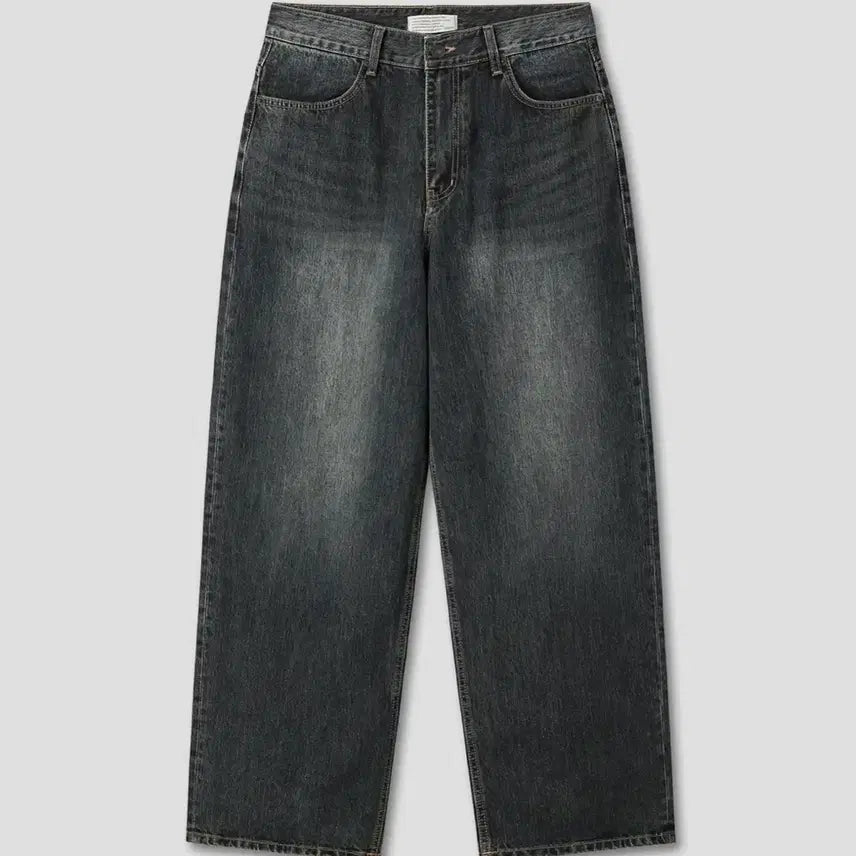 [BUNJANG] DIVEIN Loose Wide Denim Pants (Dyed Indigo) / 다이브인 루즈드 와이드 데님 1사이즈 (DYED INDIGO)