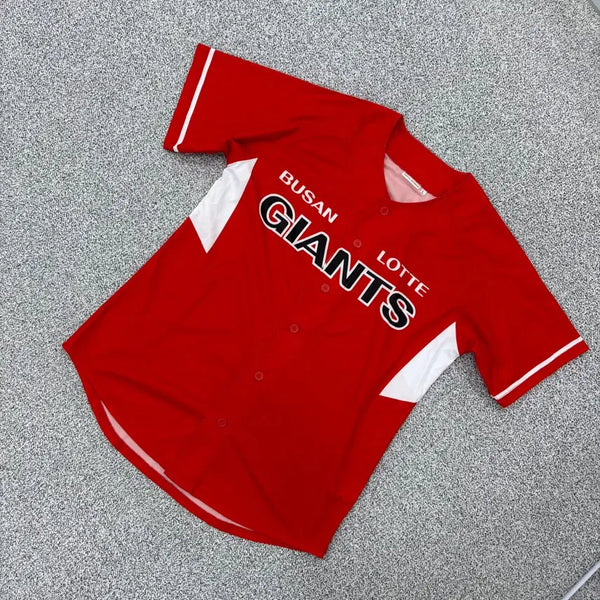 [BUNJANG] Lotte Giants Short Sleeve Uniform Shirt / L 롯데자이언츠 반팔 유니폼 셔츠 0721J2