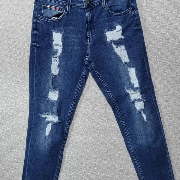 [BUNJANG] Tommy Hilfiger Distressed Denim Jeans / 28) 타미힐피거 디스트로이드 데님팬츠 청바지