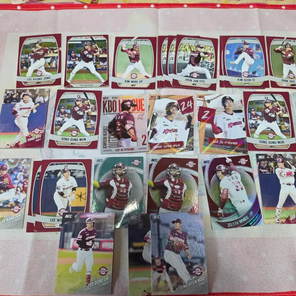 [BUNJANG] Kiwoom Heroes 2024-2025 KBO Baseball Cards Stickers - Song Sung-moon, Lee Ju-hyung, Kim Dong-heon, Kim Hwi-jip / 2024 2025 KBO 키움히어로즈 카드 포카 스티커 송성문 이주형 김동헌 김휘집